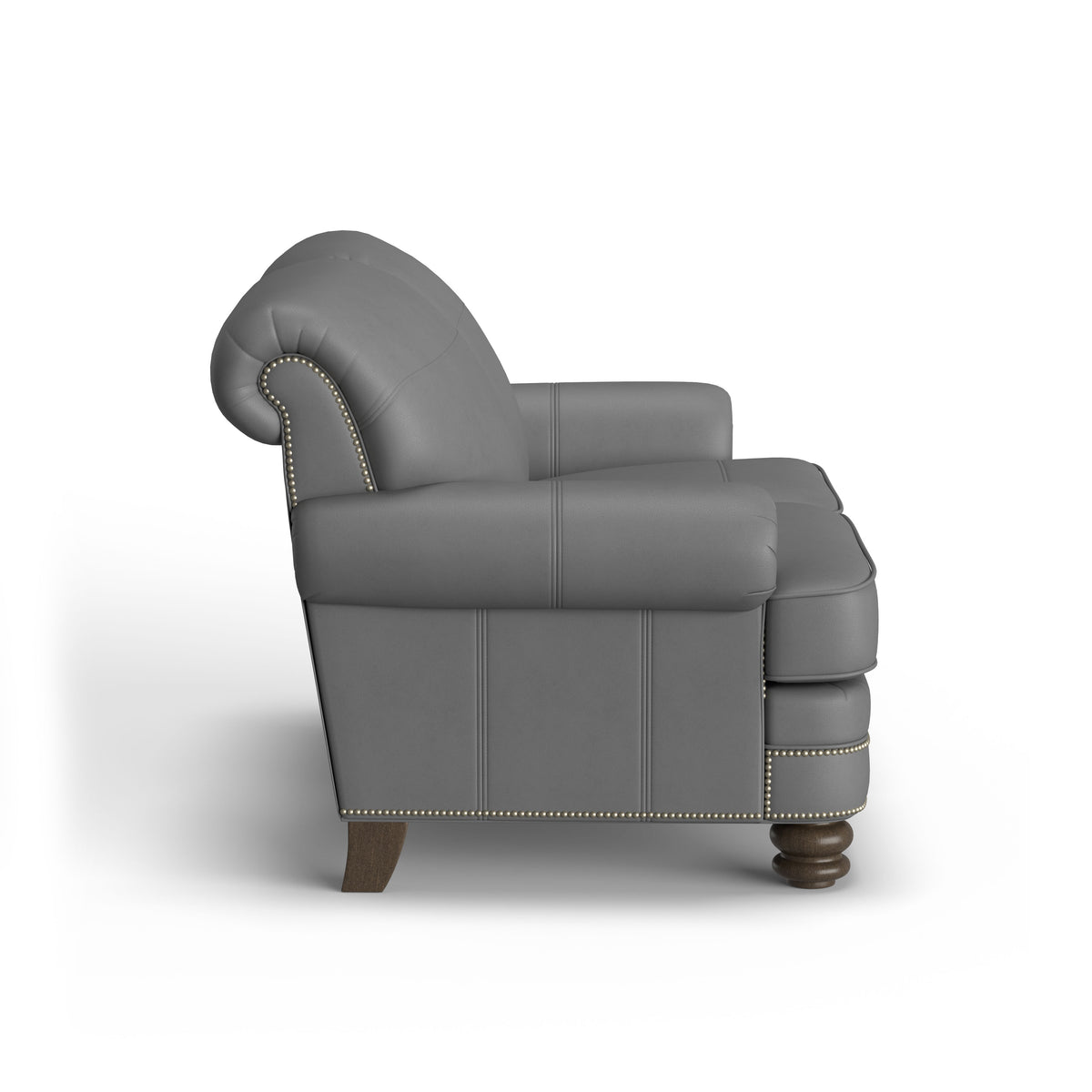 Bay Bridge Leather Loveseat, Nailhead Trim | Flexsteel