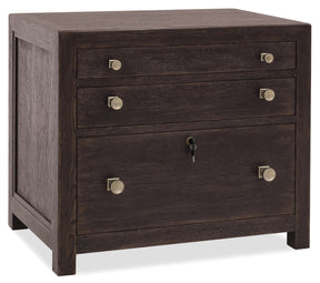 Driftwood Three Drawer Chest Burnt Timber - Dark Brown by Hooker Furniture - View 1