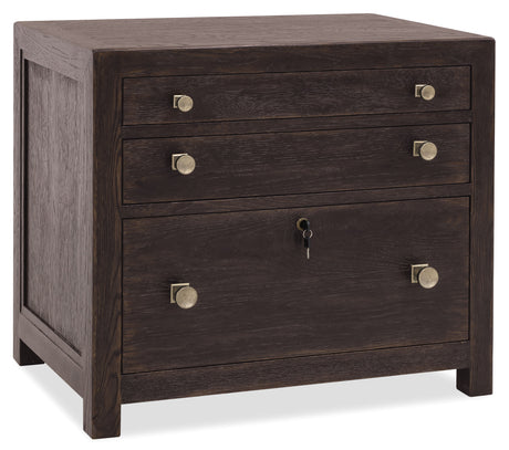 Driftwood Three Drawer Chest Burnt Timber - Dark Brown by Hooker Furniture - View 1