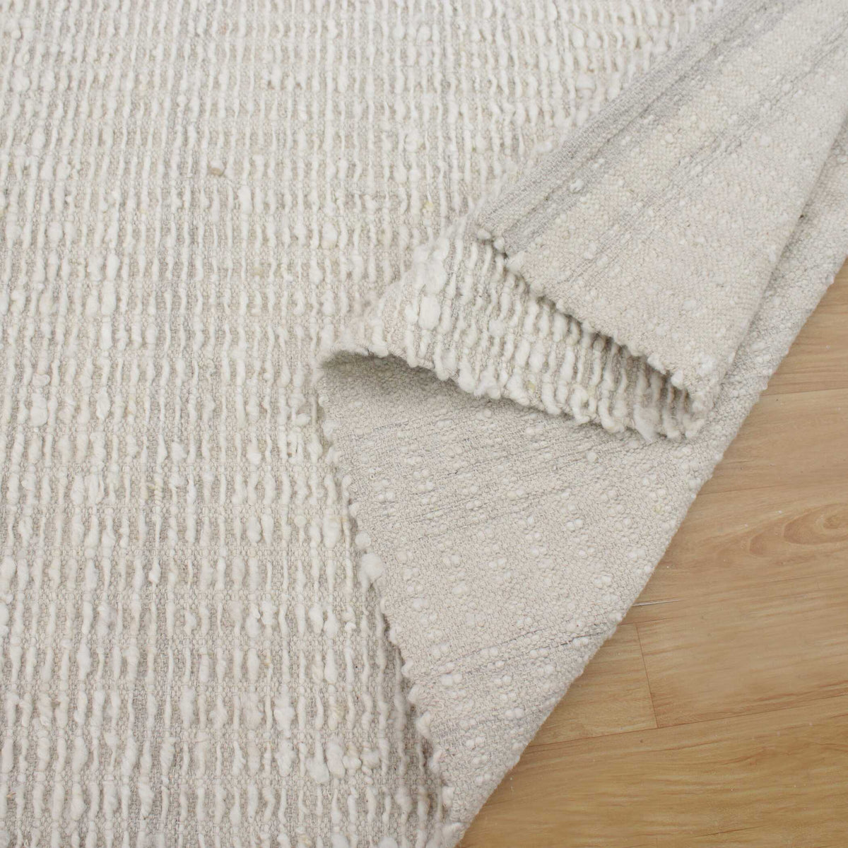Lovelle Soft Wool 8 X 10 Rug Ivory - Light Gray by Uttermost - View 4