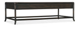Retreat Pole Rattan Coffee Table - Dark Brown / Black by Hooker Furniture - View 3