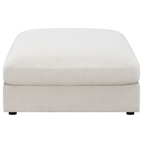 Rhette Beige 4-piece Upholstered Sectional with Ottoman - sold by Home Elegance USA