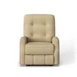 Devon Transitional Fabric Power Recliner, Power Headrest | Flexsteel