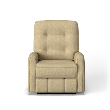 Devon Transitional Fabric Power Recliner, Power Headrest | Flexsteel