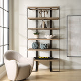 Felix Reclaimed Oak Etagere - Light Brown by Uttermost - View 2