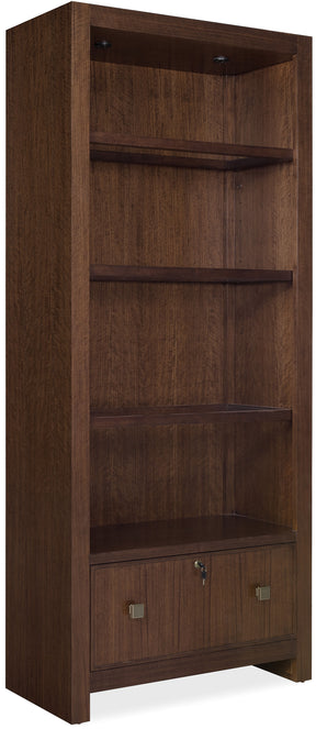 Archives Bookcase Dark Wood - Dark Brown by Hooker Furniture - View 1