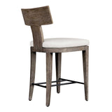 Cellini Outdoor Counter Stool - Dark Brown / White by Uttermost - View 5
