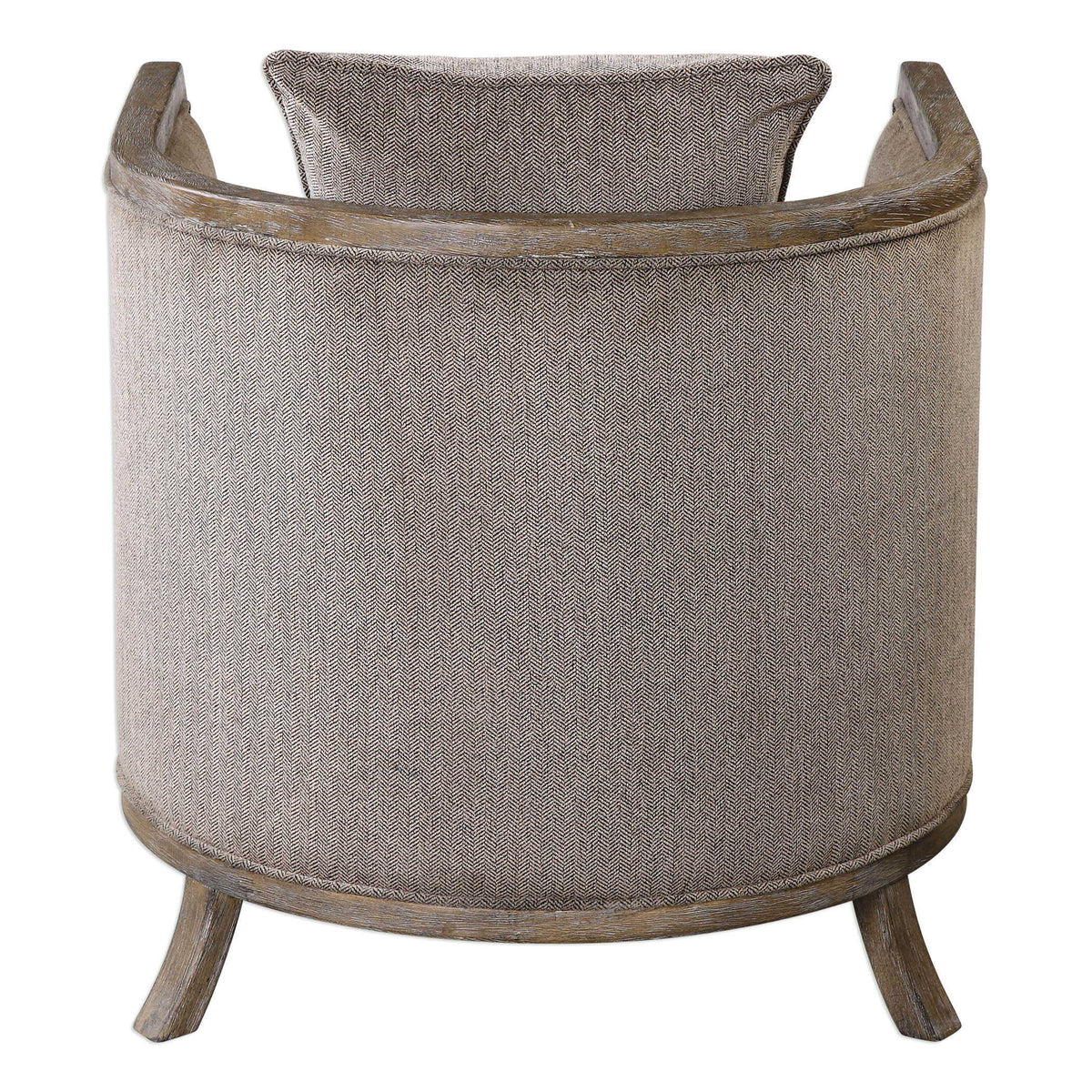 Viaggio Chenille Accent Chair Gray - Light Brown by Uttermost - View 6