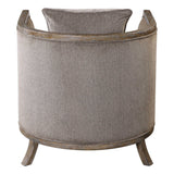 Viaggio Chenille Accent Chair Gray - Light Brown by Uttermost - View 6