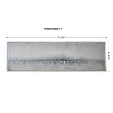 Tides Edge Abstract Art - Dark Gray by Uttermost - View 3