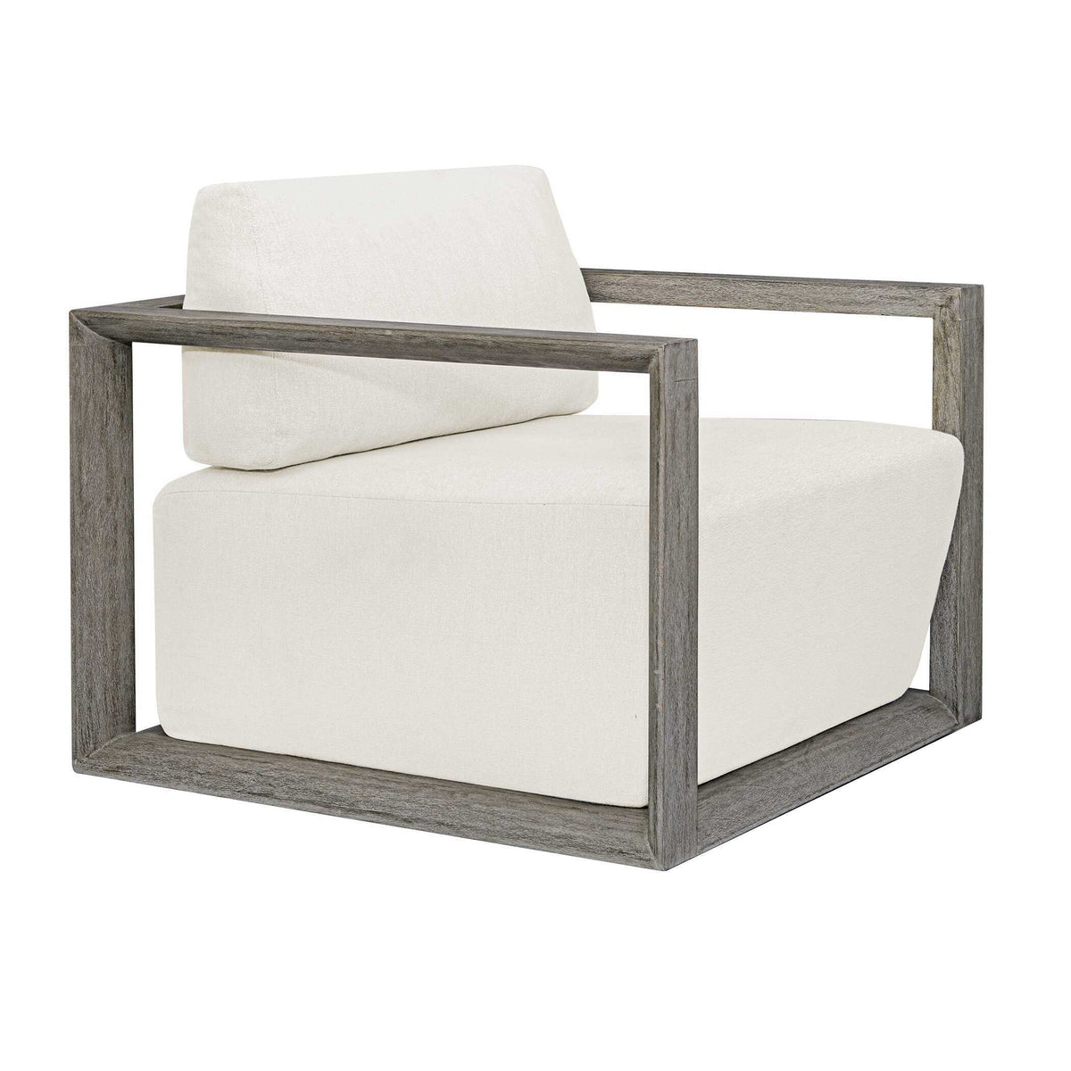 Remsen Outdoor Lounge Chair - Dark Gray / White by Uttermost - View 8