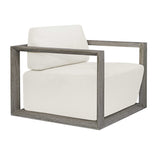 Remsen Outdoor Lounge Chair - Dark Gray / White by Uttermost - View 8
