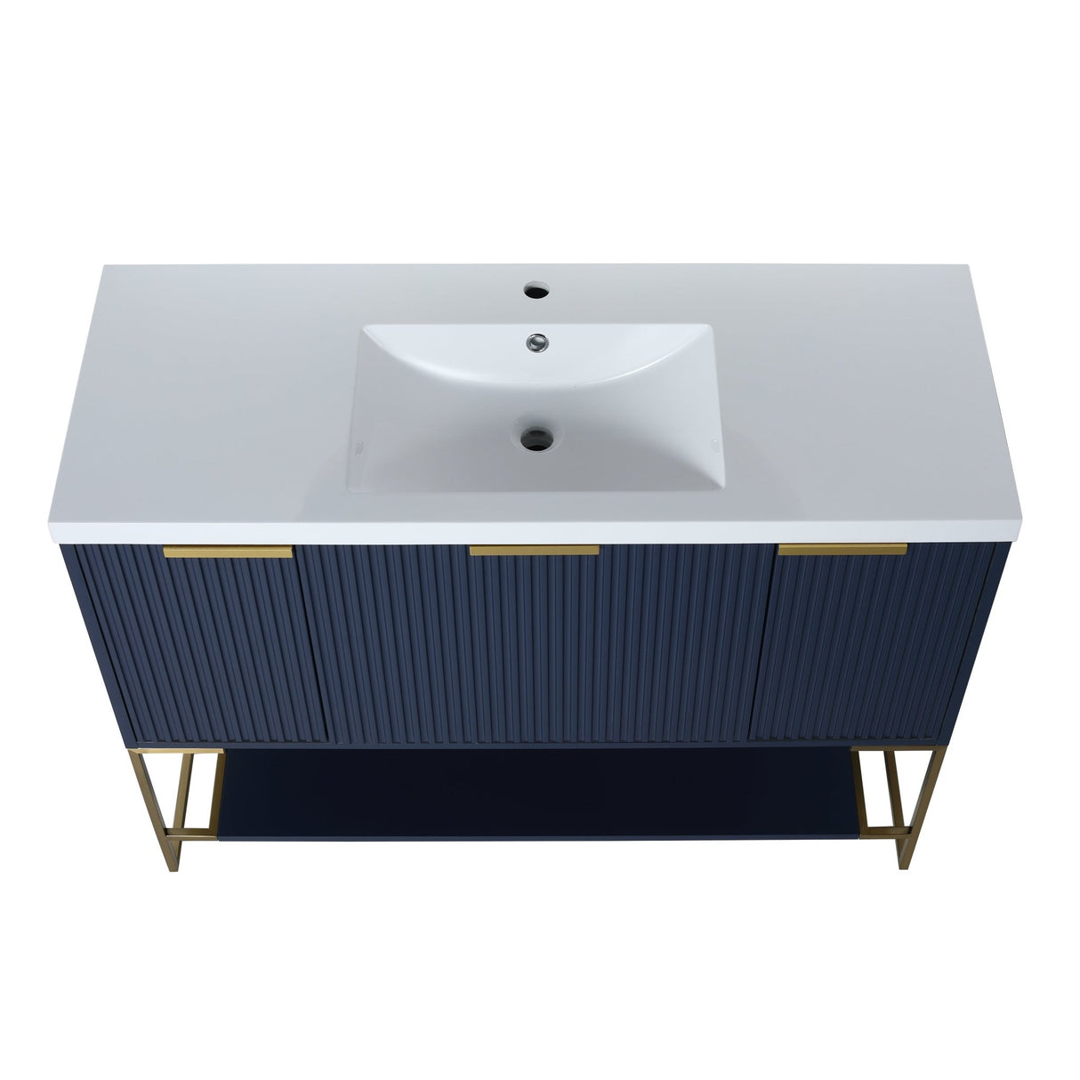 48 Inch Freestanding Bathroom Vanity With Resin Basin,48x18 - BVA01148NB - W99951399 - image - 25