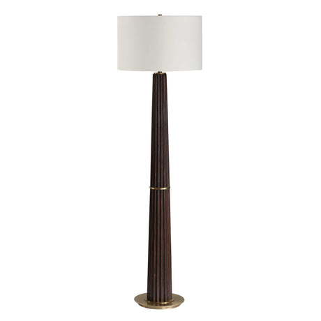 Forage Floor Lamp Dark Oak - Dark Brown / Gold by Uttermost - View 4