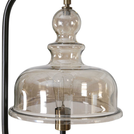Elieser Industrial Floor Lamp - Light Brown / Black by Uttermost - View 6