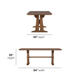 Lincoln Rectangular Dining Table - Warm Walnut | Flexsteel