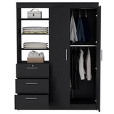 Armoire Rumanu, Bedroom, Black - sold by Home Elegance USA