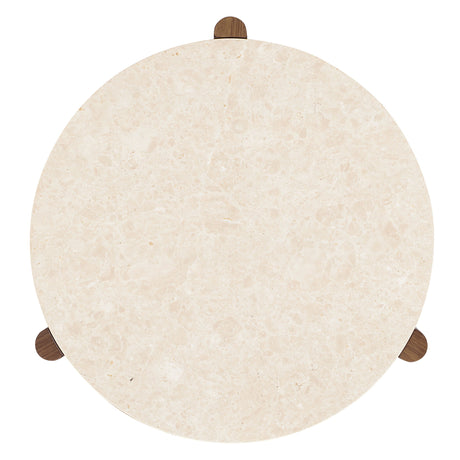 Eleana Round End Table Medium Wood - Beige / Dark Brown by Hooker Furniture - View 5