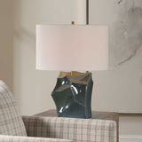 Prisma Table Lamp Smoky Bronze - Blue by Uttermost - View 2