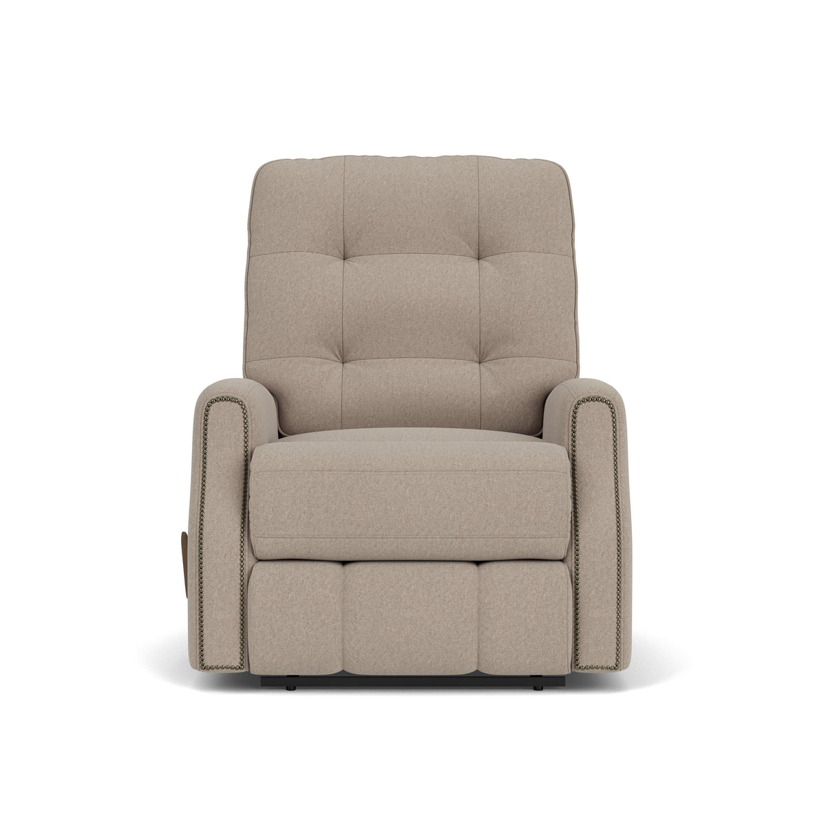 Devon Transitional Leather Recliner, Nailhead Trim | Flexsteel