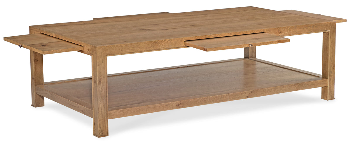 Cashiers Large Rectangle Coffee Table Almond - Light Brown by Hooker Furniture - View 4