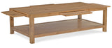 Cashiers Large Rectangle Coffee Table Almond - Light Brown by Hooker Furniture - View 4