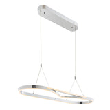 Minsk Single Rectangular Chandelier // Chrome  | Finesse