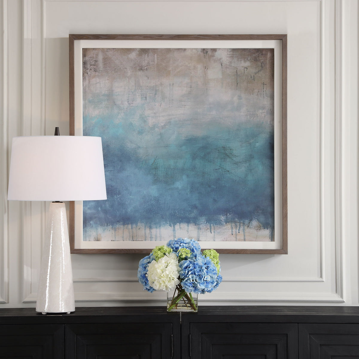 Serenity Paused Framed Abstract Print - Blue by Uttermost - View 2