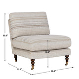 Chatsworth Modern Slipper Chair - White by Uttermost - View 10