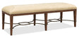 Cashiers Bed Bench Chestnut / Vintage Ecru - Beige / Dark Brown by Hooker Furniture - View 1
