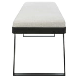 Hover Modern Bench - White by Uttermost - View 5