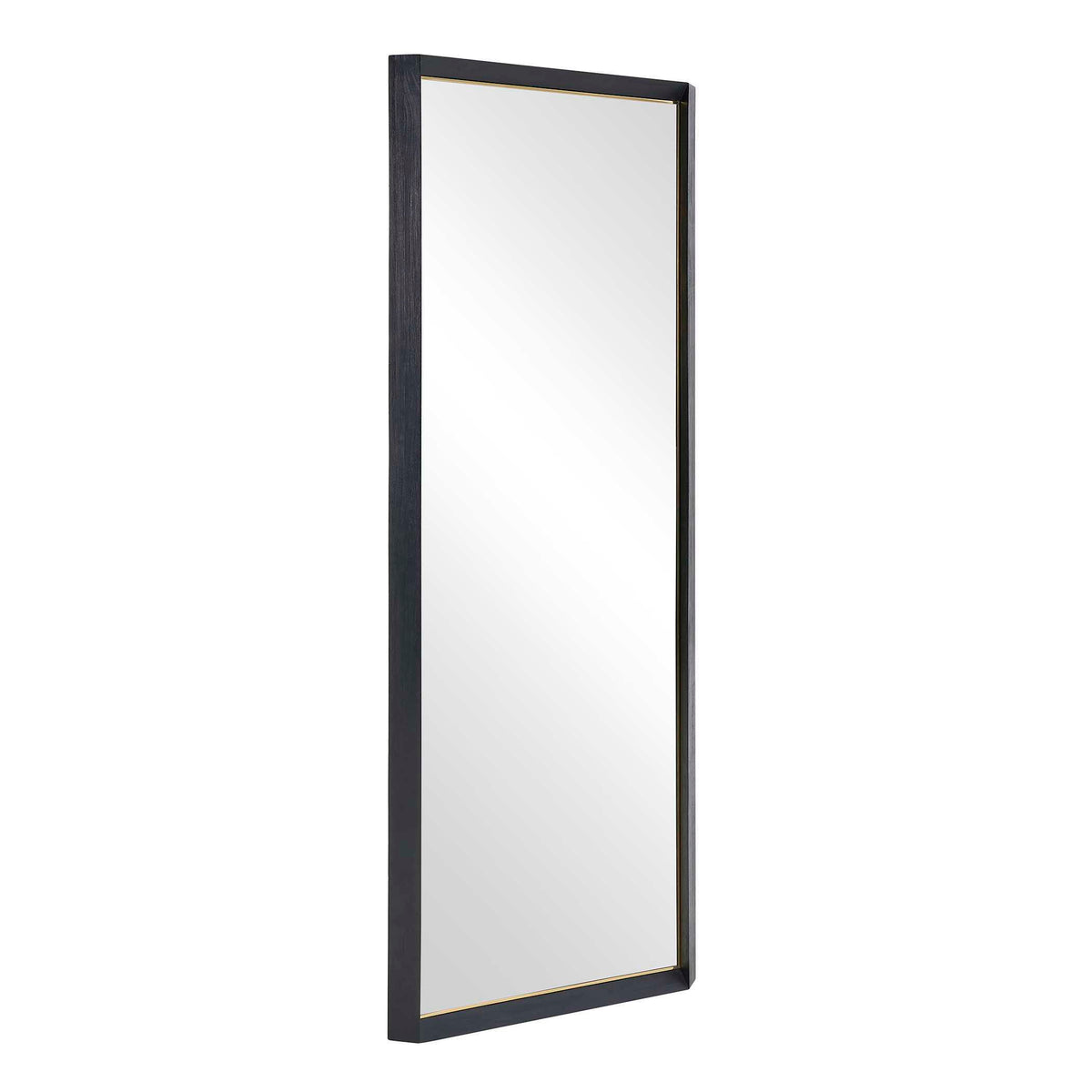 Stenton Tall Wooden Mirror - Black by Uttermost - View 4