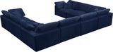 Cozy - Modular Sectional Cloud - Navy - 634Navy - Sec8A - Home Elegance USA - 5