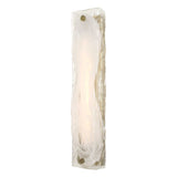 Taffy 1 Light LED Swirl Glass Sconce - White by Uttermost - View 5