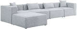 Cube - Modular Sectional 5 Piece - Gray - Fabric - 630Grey - Sec5A - Home Elegance USA - 1