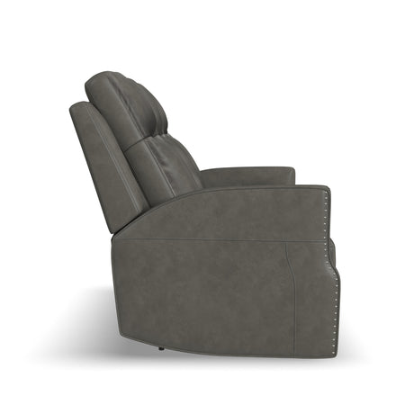 Maxwell Power Reclining Sofa With Power Headrests And Lumbar - Cinder | Flexsteel