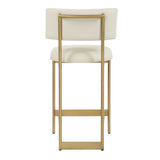 Apsley Counter Stool - Gold / White by Uttermost - View 6