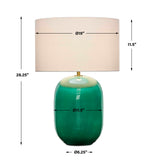 Hollis Table Lamp Teal - Green by Uttermost - View 7