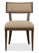 Cashiers Klismos Fabric Chair (Set of 2) Chestnut / Willarae Cashew - Dark Brown / Beige by Hooker Furniture - View 3