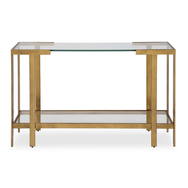 Kendrick Glass Console Table - Gold by Uttermost - View 1