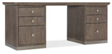 Modern Mood Executive Desk - Dark Brown / Dark Gray by Hooker Furniture - View 1