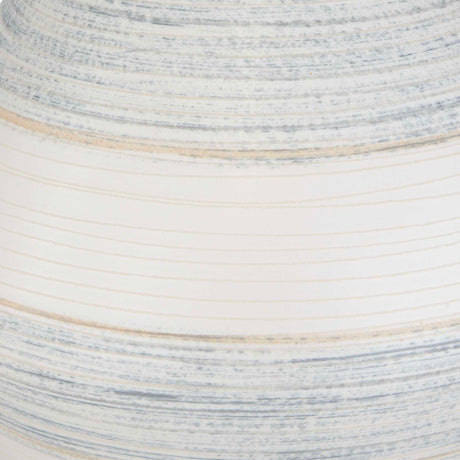 Potter Table Lamp Striped Ivory Blue - White by Uttermost - View 5