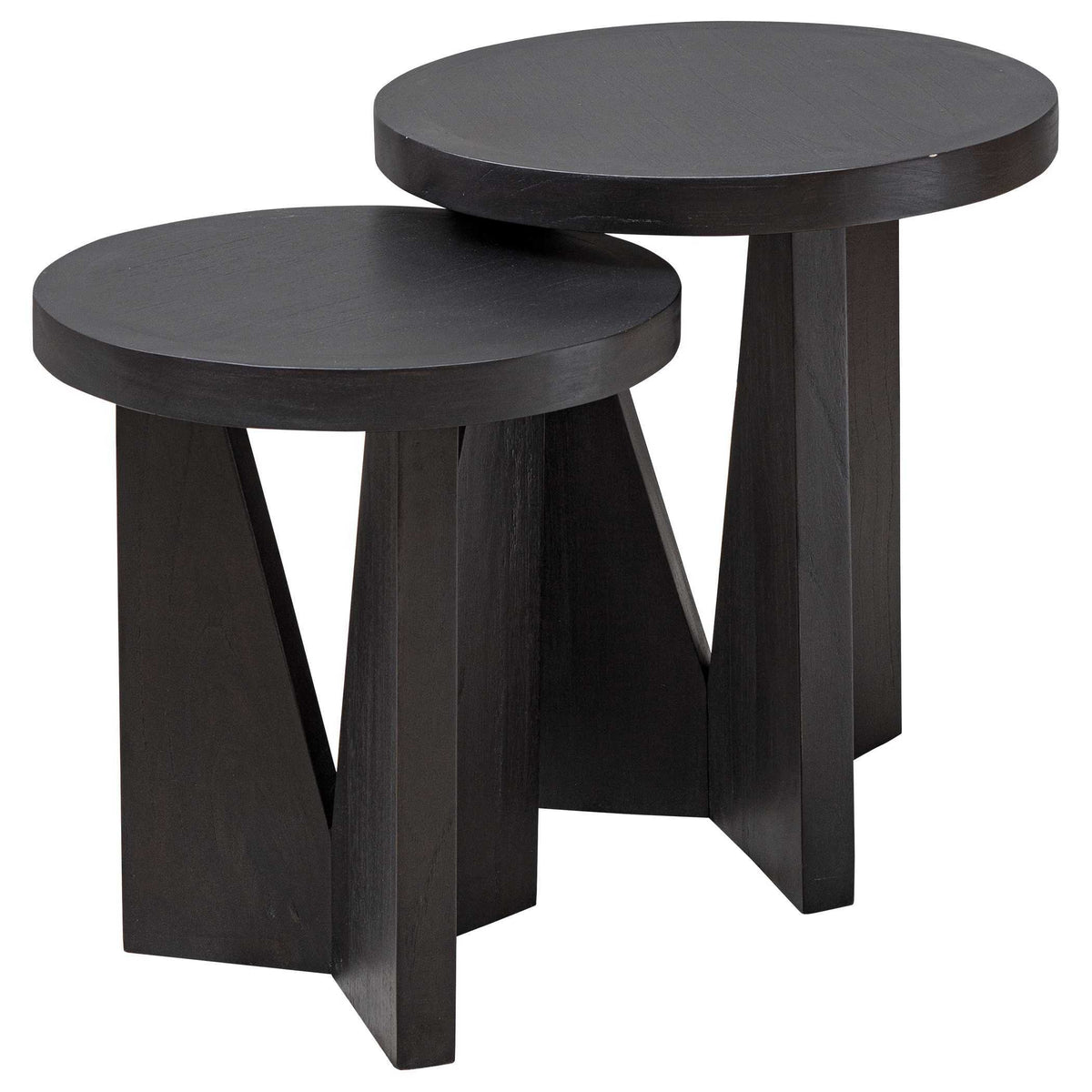 Nadette Nesting Tables (Set of 2) - Black by Uttermost - View 5