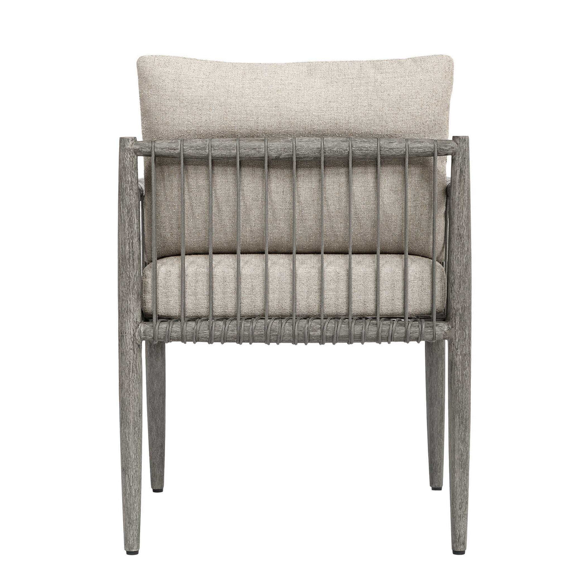 Borneo Outdoor Dining Chair Dove - Light Gray by Uttermost - View 4