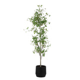 Boreal Potted Birch Tree - Dark Gray / Green by Uttermost - View 4