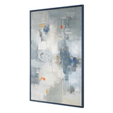 Blueprint Hand Painted Modern Art Black / Blue / Gold / Gray / Orange / White - Blue / Gray by Uttermost - View 3