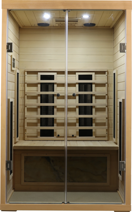 2 person hemlock sauna - sold by Home Elegance USA