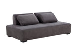 85.4'' Minimalist Sofa 3 - Seater Couch for Apartment, Business Lounge, Waiting Area, Hotel Lobby Grey - W87663987 - image - 7