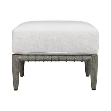 Borneo Cushion Outdoor Ottoman - White by Uttermost - View 5