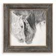 Custom Black And White Horses Print - Dark Brown / Silver by Uttermost - View 1